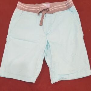 Old Navy Boys Light Turquois Casual Shorts with Gray Waistband